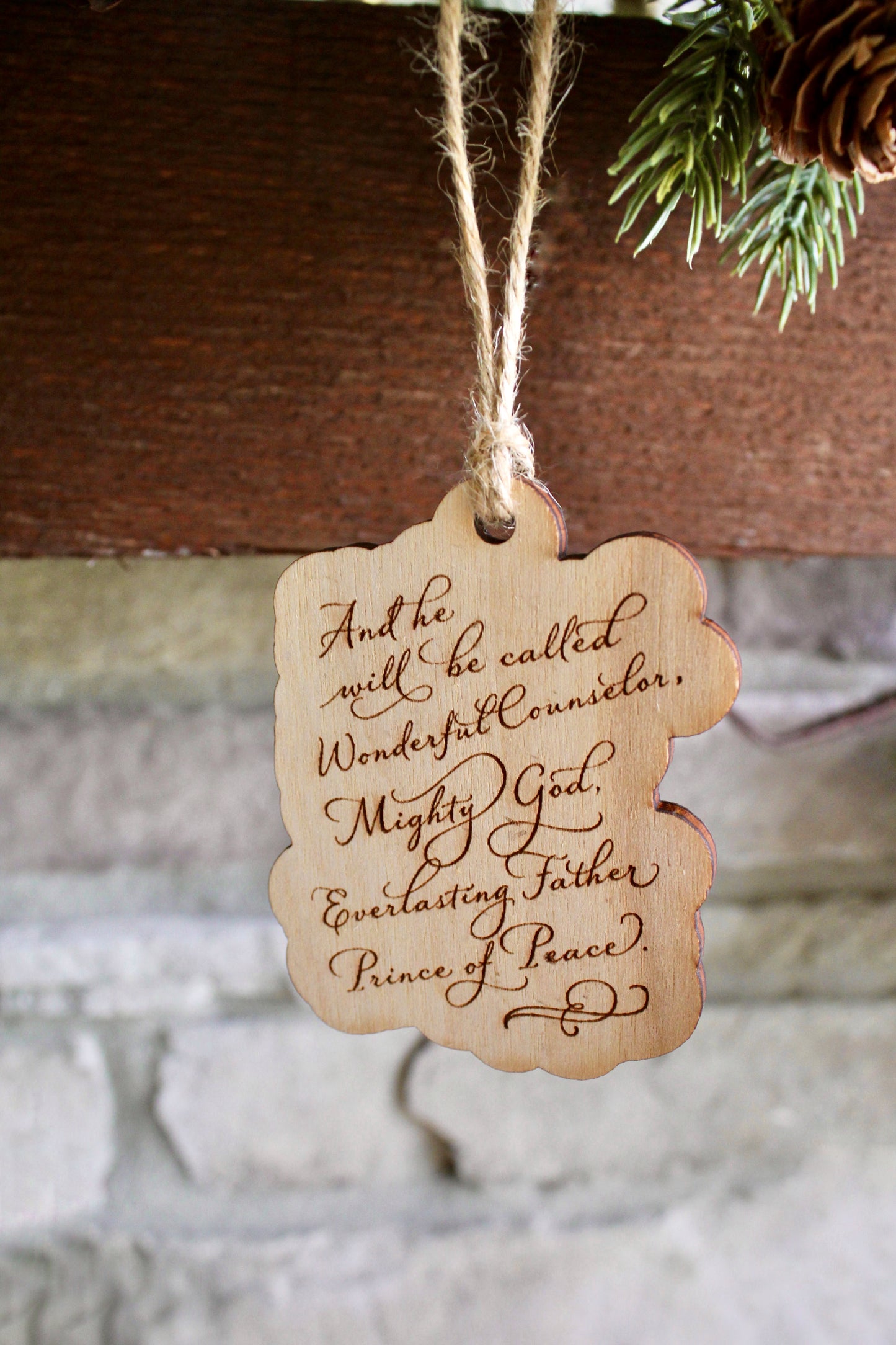 Isaiah 9:6 | Wooden Ornament