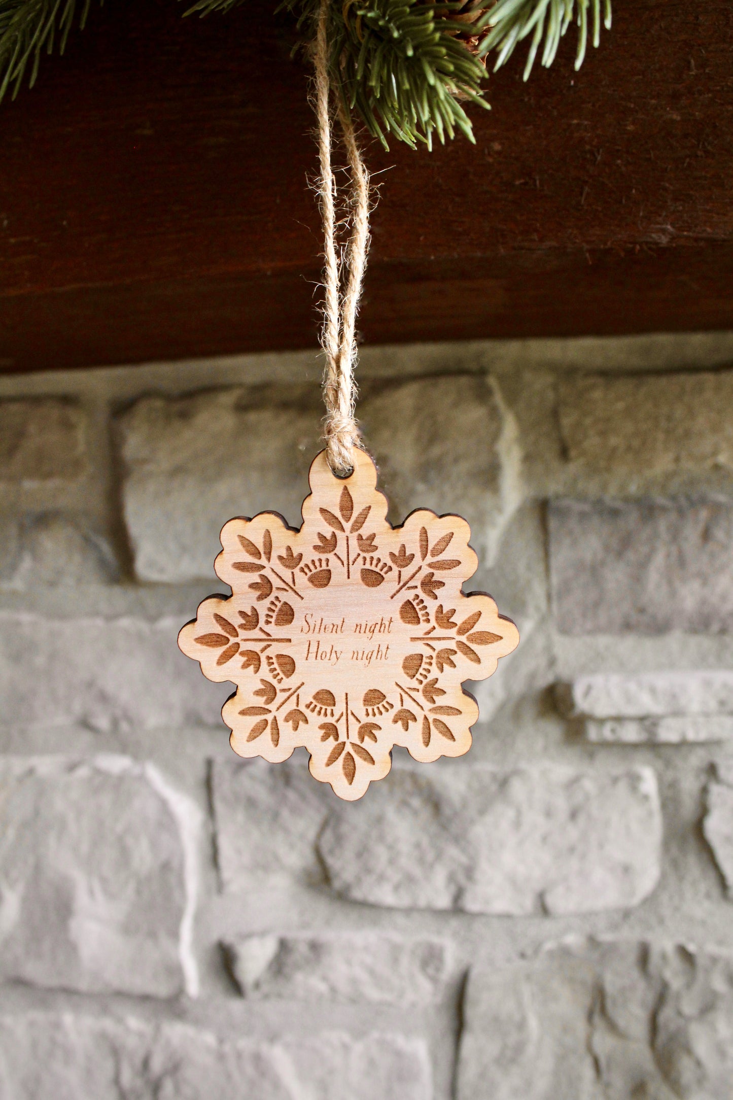 Silent Night | Wooden Ornament