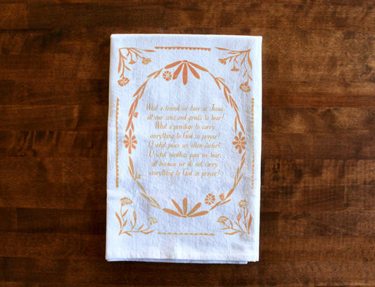 What A Friend We Have In Jesus | Hymn Tea Towel