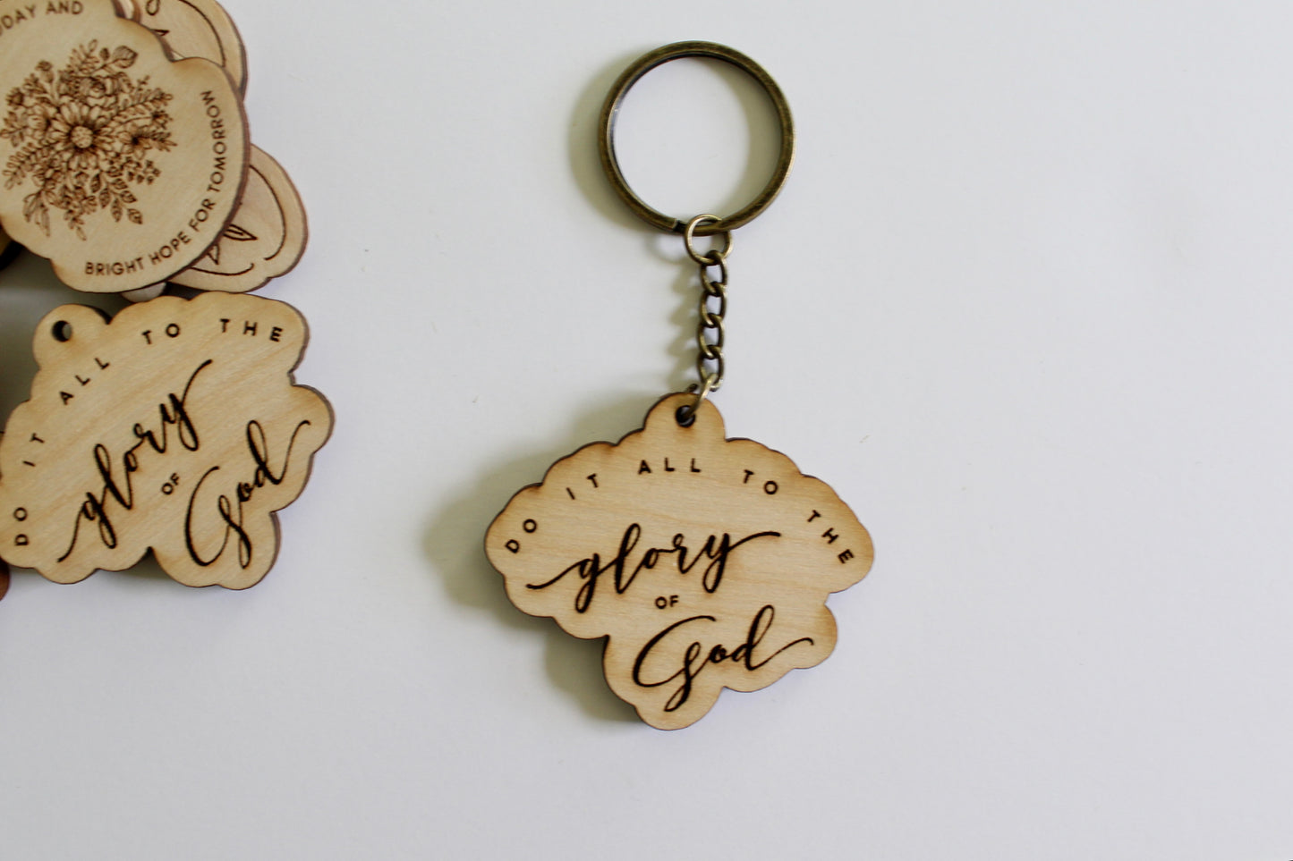Do It All to the Glory of God | Wood Keychain
