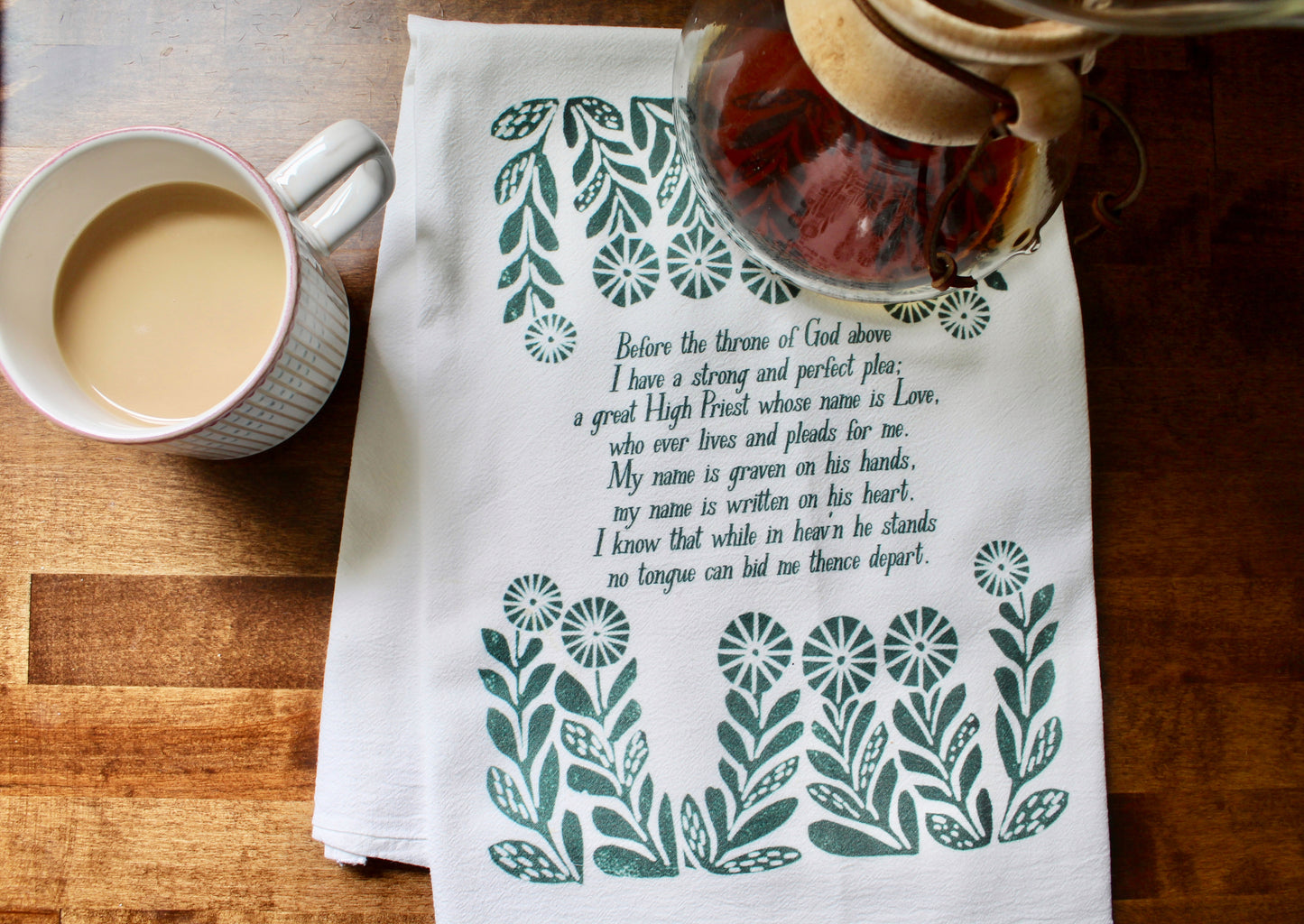 Before the Throne of God Above | Hymn Tea Towel
