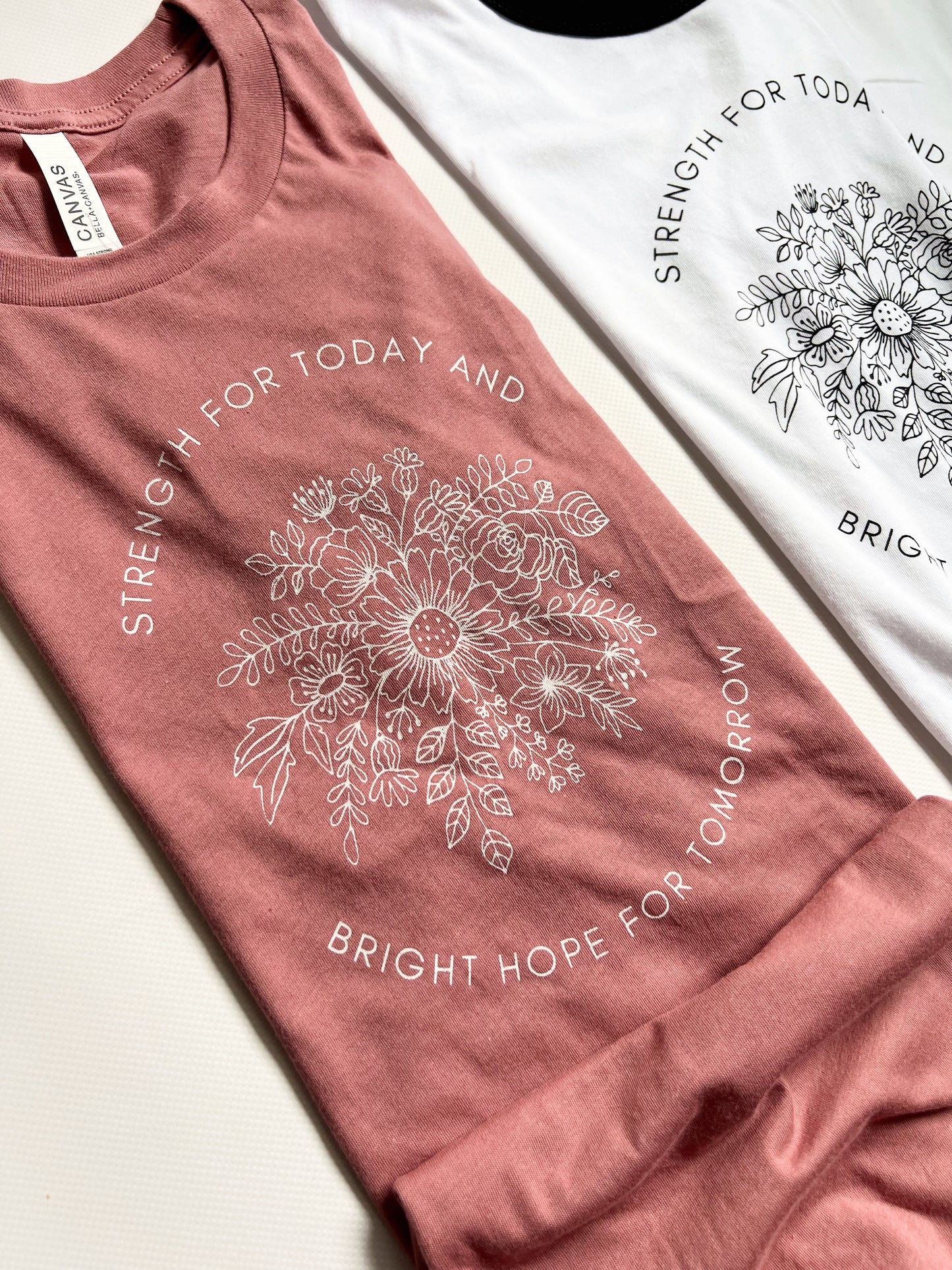 Strength For Today & Bright Hope For Tomorrow | Adult Tee | Mauve